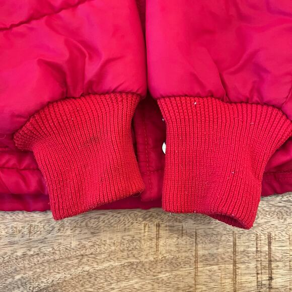 Vintage Harley Davidson AMF Puffer Coat Men M Red Owner Group Patch 70s USA Made - Picture 15 of 16